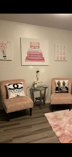 Light Pink Comfy Chairs