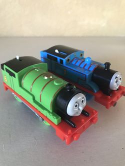 Thomas The Train & Percy Mattel Gullane Motorized Trains
