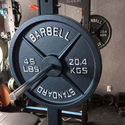 Brand New 45lb Weights With 7' Barbell 