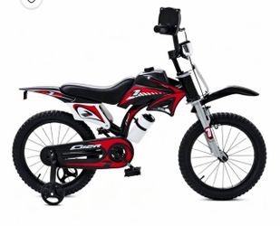 12 inch Kids Bike for Boys, Akaber Bicycles for Kids Ages 2-4 with Training Wheels, Sound Maker, Bot