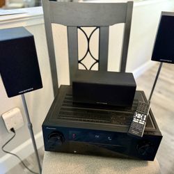 Pioneer AV Receiver, Remote & Speakers-$57