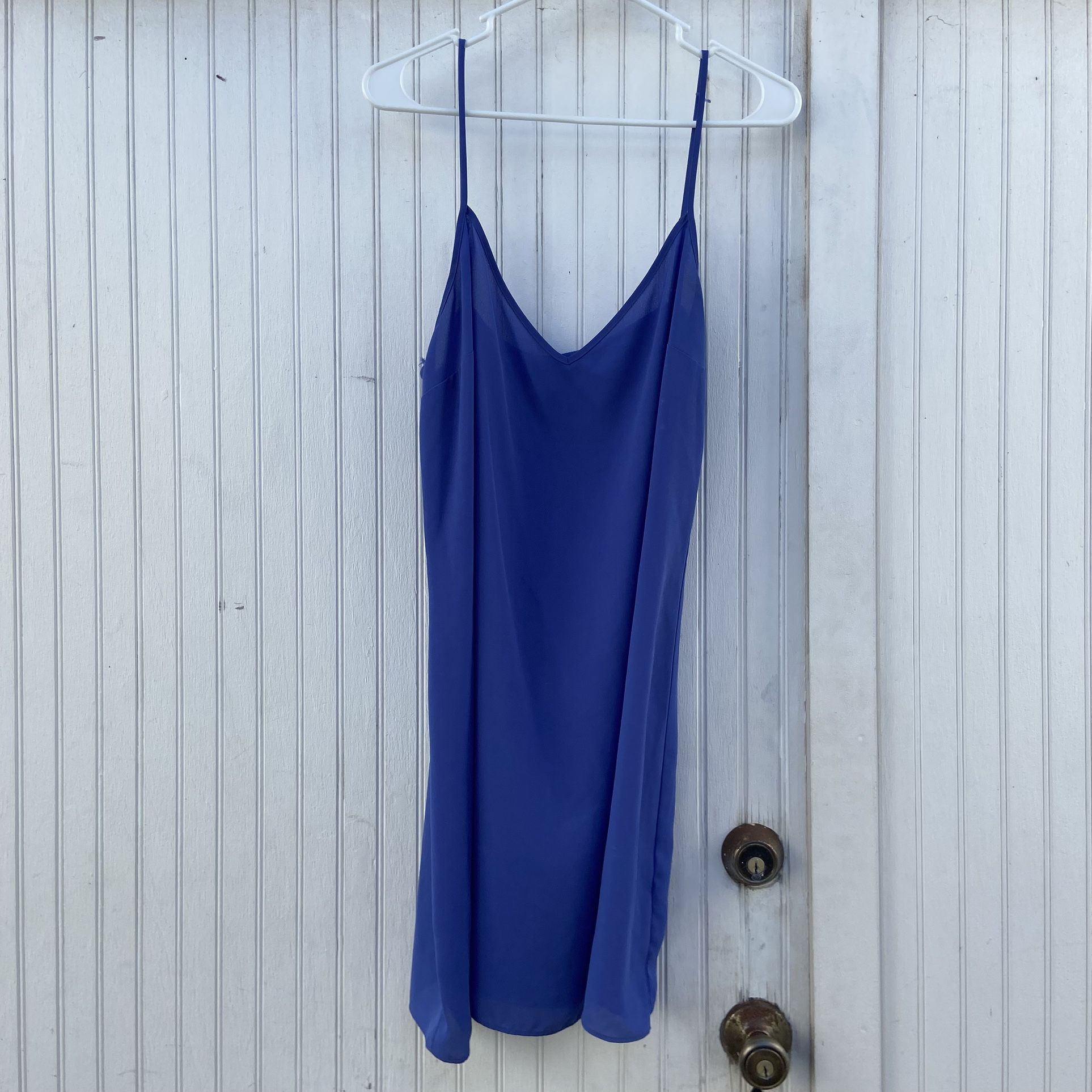 White House Black Market Brand Sheer Mini Slip Dress Size 16