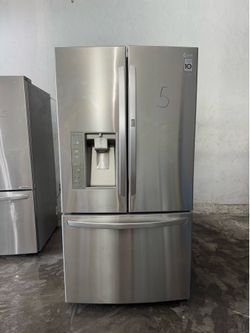 LG French Doors stainless steel fridge