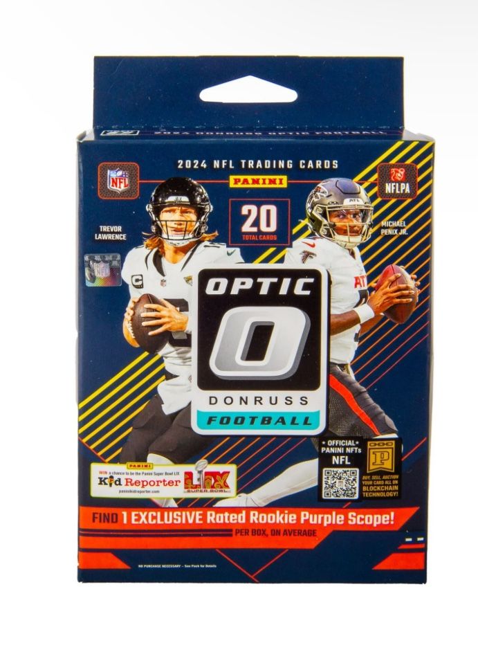 12x 2024 Panini Donruss Optic NFL Football Trading Cards Hanger Box