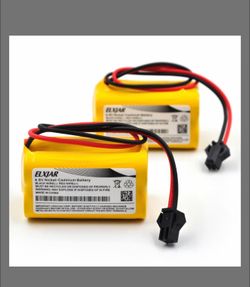 Elxjarcell (2-Pack) 4.8V AA 600mAh Ni-CD Battery Replacement For CORUN AA500 AA 500 Exit Sign Emergency Light With SM-2P Connector