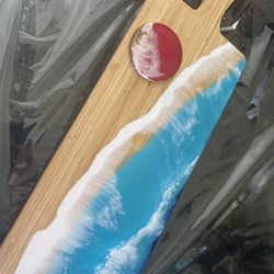 Stunning Large 26 Long Charcuterie Resin Ocean Board 