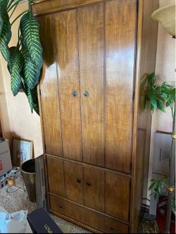 Need Gone! Beautiful Drexel Accolade Walnut Cabinet / Armoire / Media Cabinet — $150 OBO