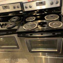 Whirlpool Coil Stove Stainless Steel Good Working Condition 