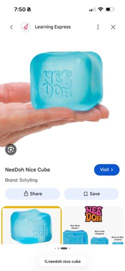 Needoh blue nice cube
