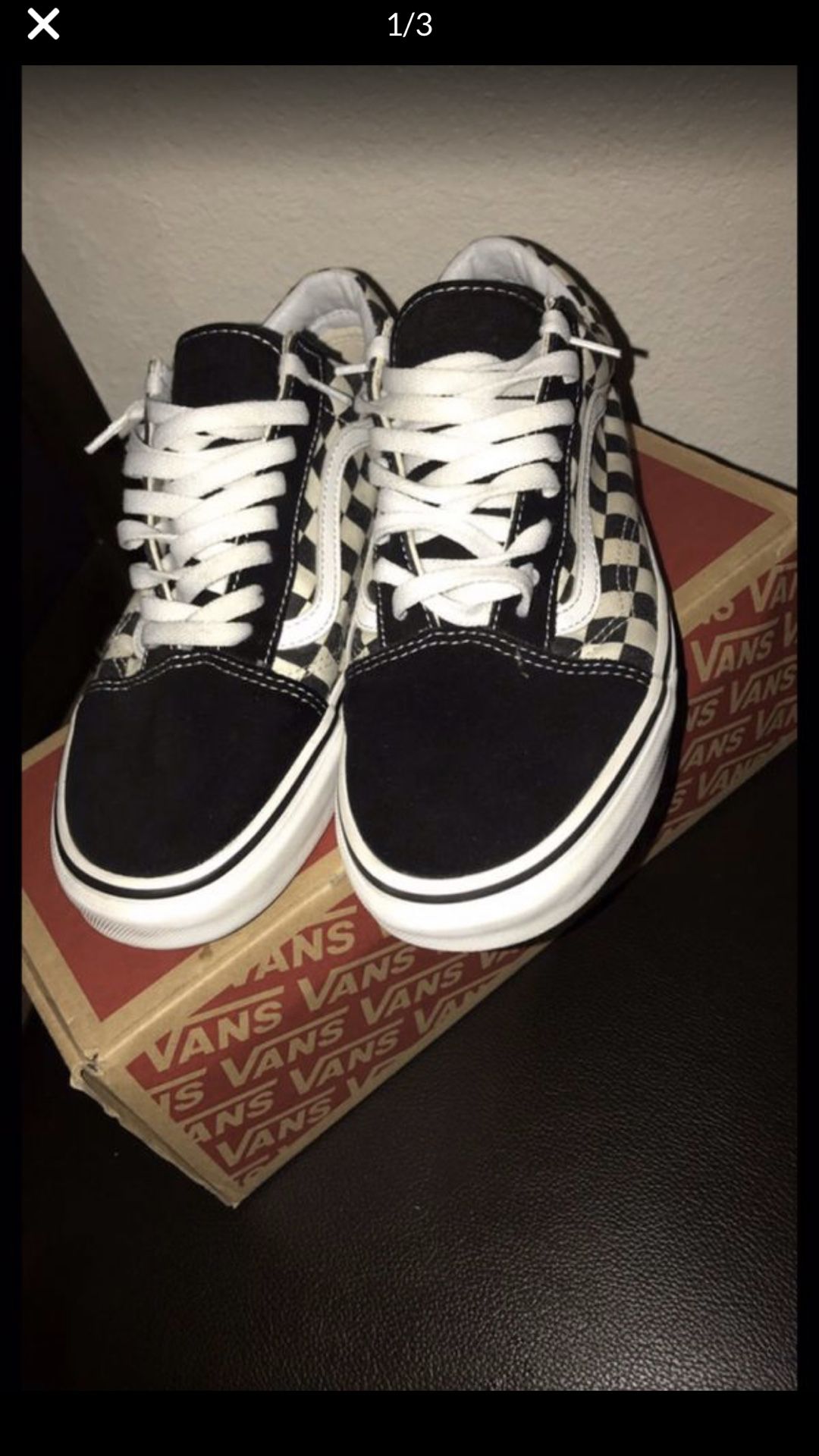 Vans checkered board size 8.5