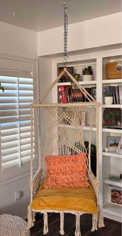 Macrame Hanging Hammock Chair