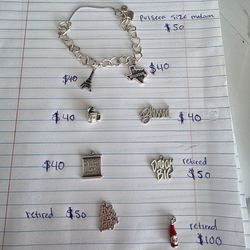 James avery bracelet and charms
