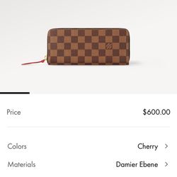 Authentic LV Clemence Wallet 