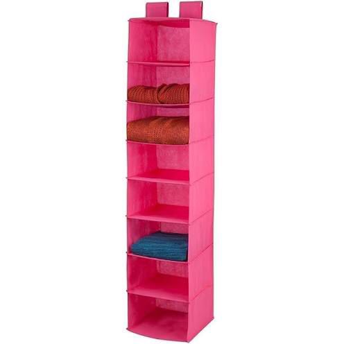 Hanging closet clothing and shoe organizers