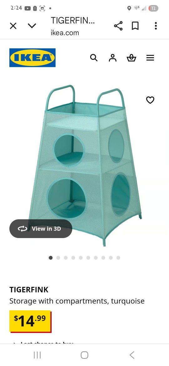 Ikea Soft Toy Organizer