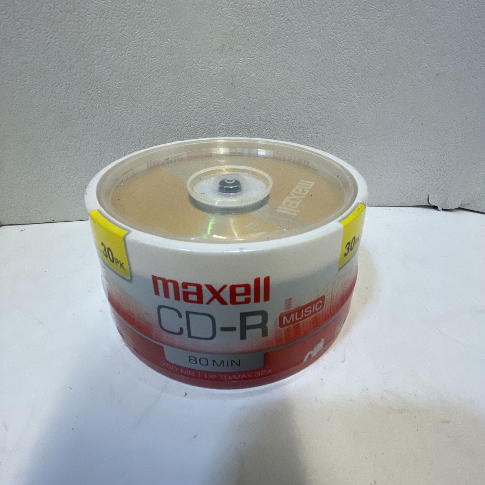30 PK MAXELL Maxdata CD-R MUSIC 700MB 80 min 32x SEALED NEW Compact Discovered