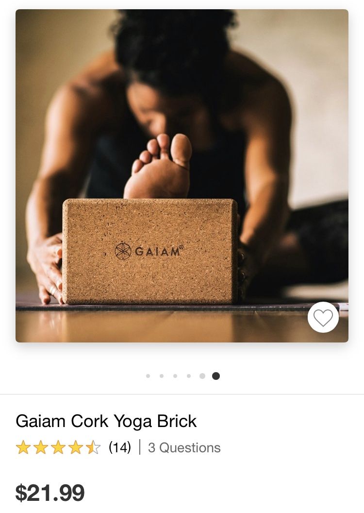 Gaiam Cork Yoga Brick