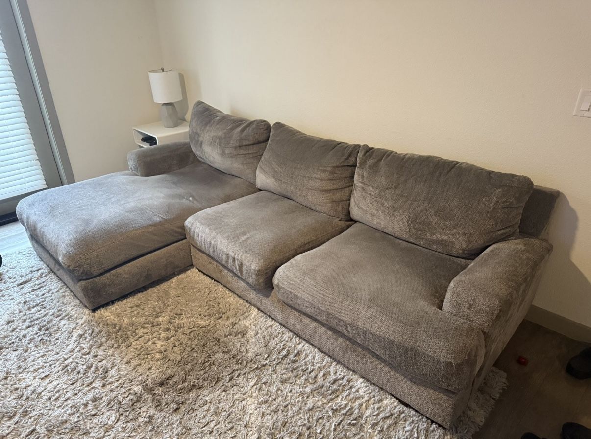 Couch Sofa with Chaise Lounge