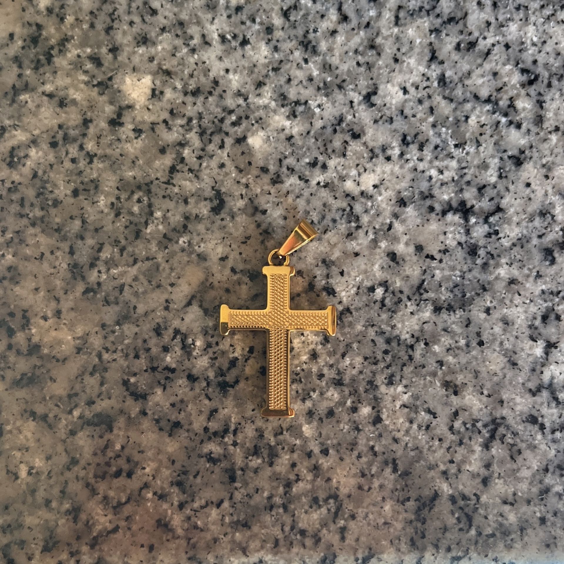 Stainless Steel Cross Gold Plated 
