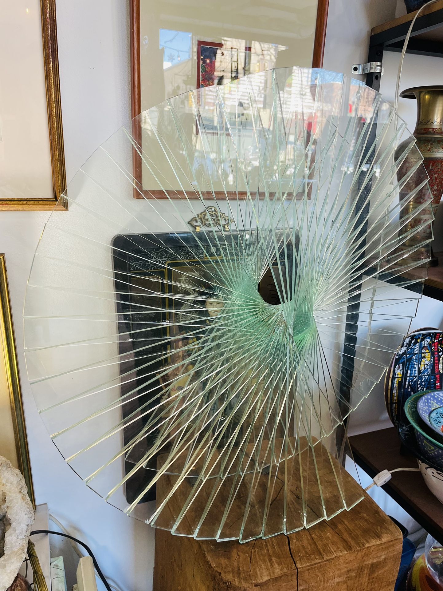 “Spiral Motion” Glass Sculpture by Runstadler Studios