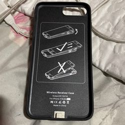 Wireless Receiver Case For iPhone Out-put DC 5V/1A 6/7/ 65)55