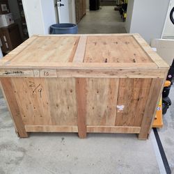 wooden crates with lids