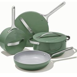 Caraway Nonstick Ceramic Cookware Set (Green)
