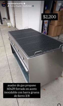 Asador grande de gas propano/ fabricamos asadores i planchas