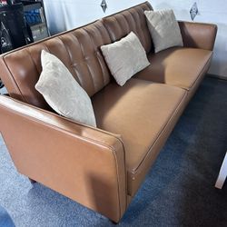 Leather Couch Futon