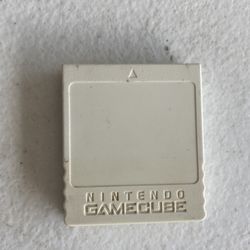 Nintendo Gamecube memory card