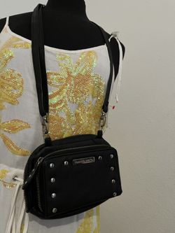 Black Leather Crossbody