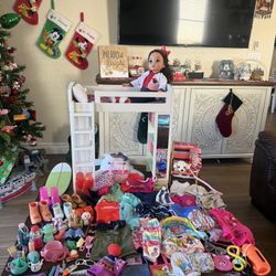 Huge Our Generation American Girl Doll with bunk bed, dog and tons of accessories