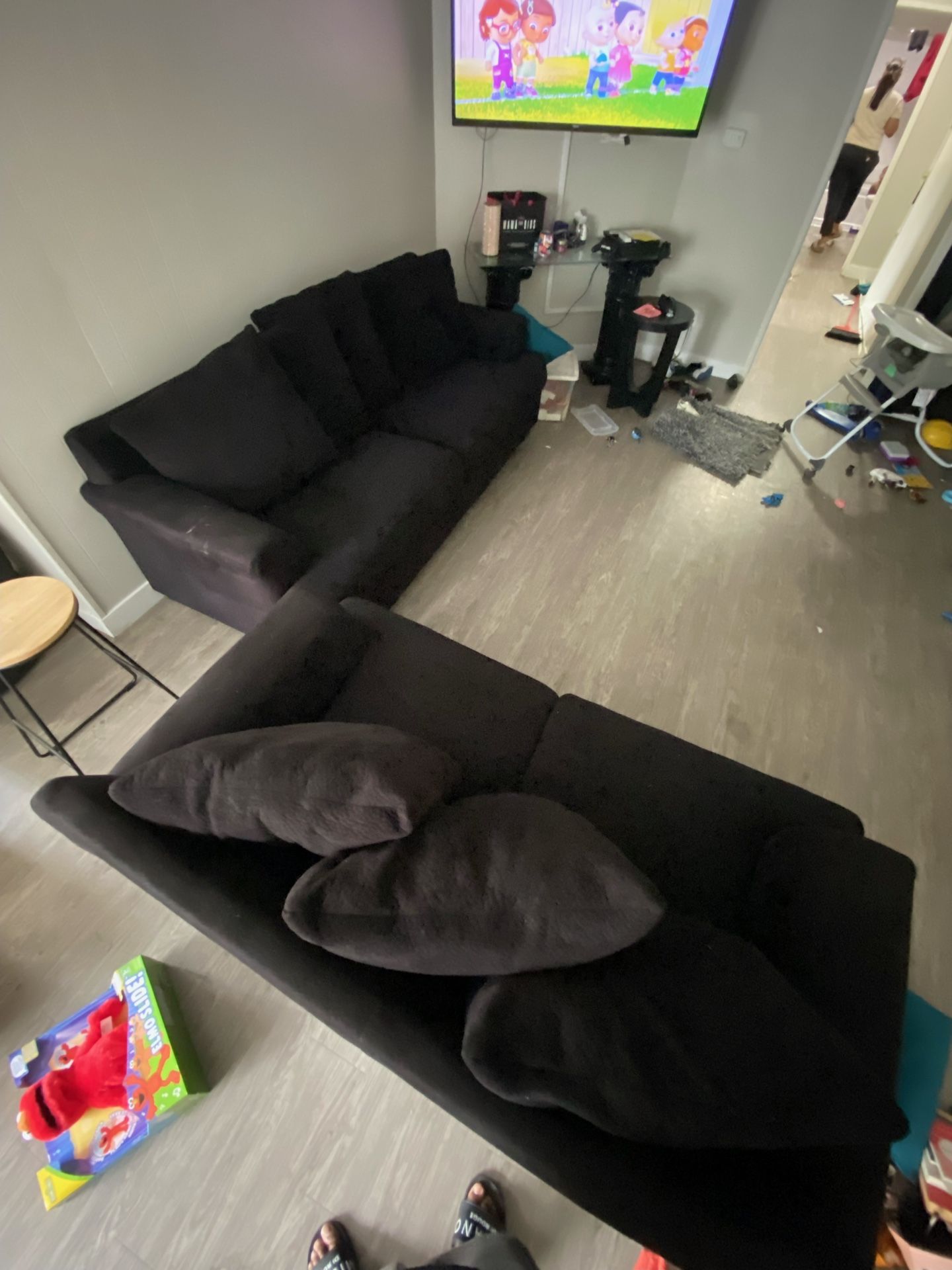 Black Couch Set