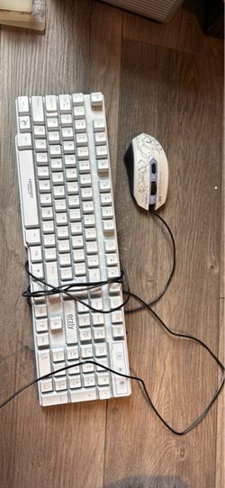 Orzly Hornet White Gaming Keyboard and Mouse Combo