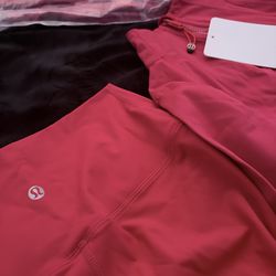 define jacket and leggings – size 2 Red Lululemon set - define jacket and leggings – size 2