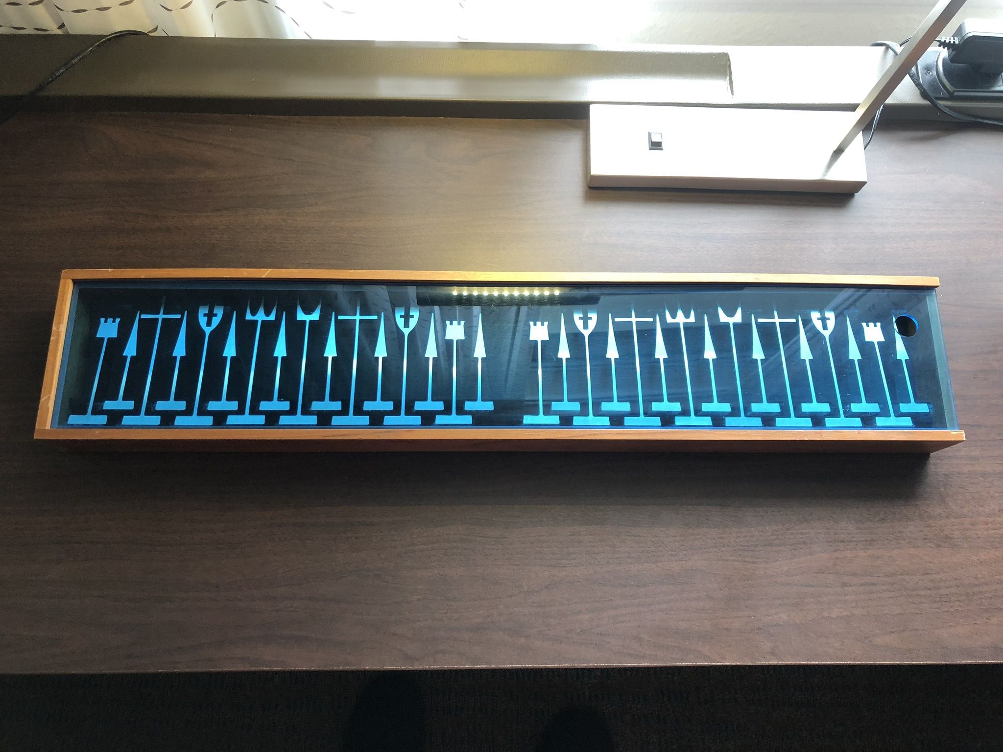 Vintage 1962 Austin Cox Aluminum Chess Set