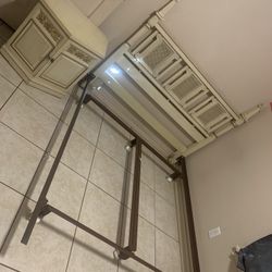 Queen Bed Frame And matching Mini Side Table 