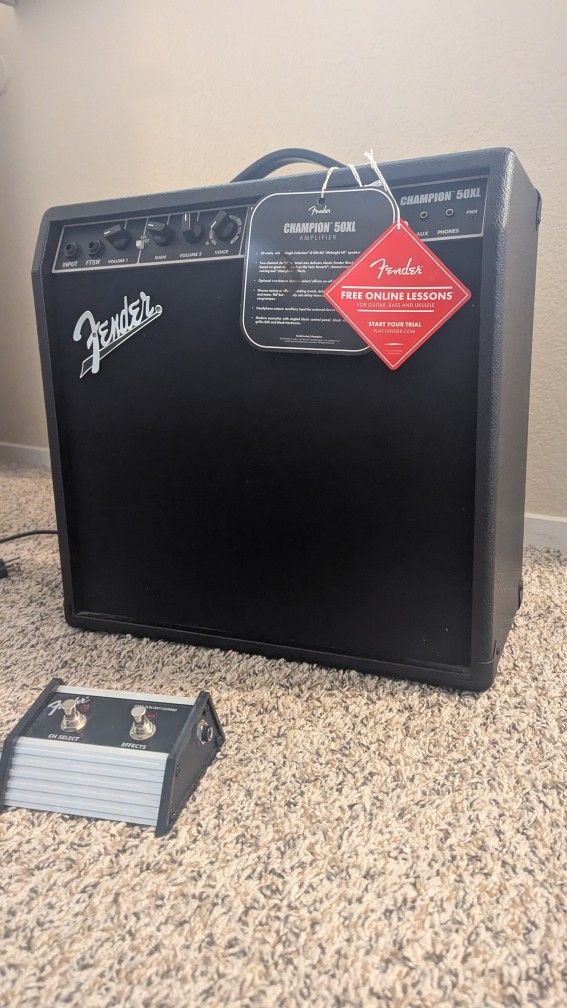 Fender Champion 50 XL Amp With Foot switch