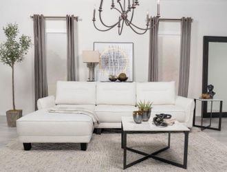 White Fabric SECTIONAL 🔥🔥