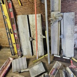 72" & 36" Concrete BullFloat Cement & GROOVER Walking TOOLS Lot