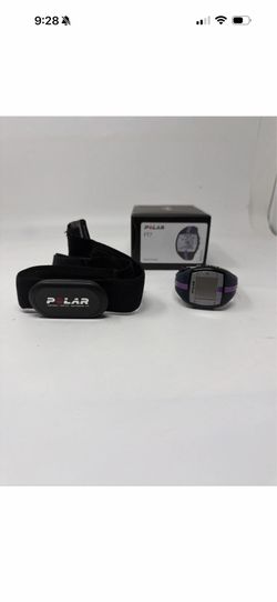 Polar FT7 Heart Rate Monitor w H1 Sensor and Soft Strap Purple Band needs batt