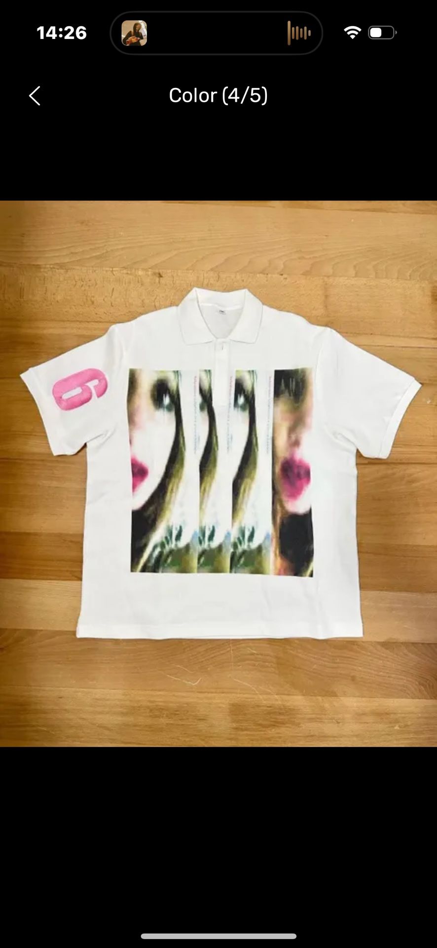 Y2k polo size L BUT DOES NOT FIT L, FOR M