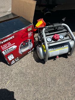 Husky 2 gallon super quiet air compressor