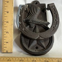 Cowboy Boot & Horse Shoe Door Knocker