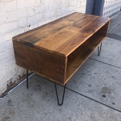 Coffee table made from antique wood