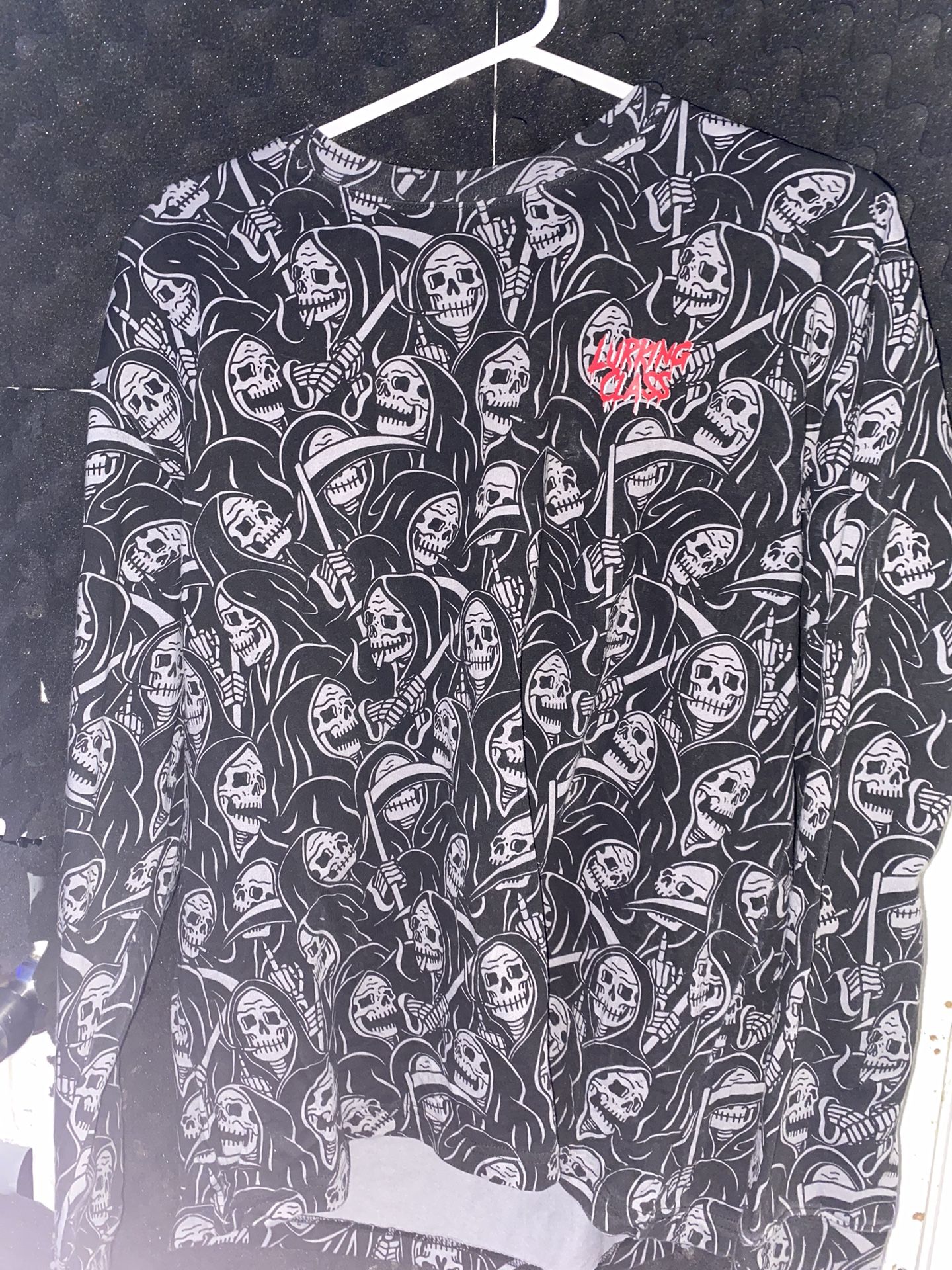 Lurking Class by Sketchy Tank - Grim Reaper All over Print Longsleeve