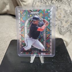 Juan Soto  Base  Prizm Stain Glass  Baseball Card 