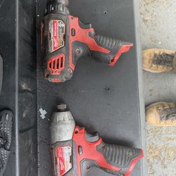 Milwaukee m12 impact driver and drill