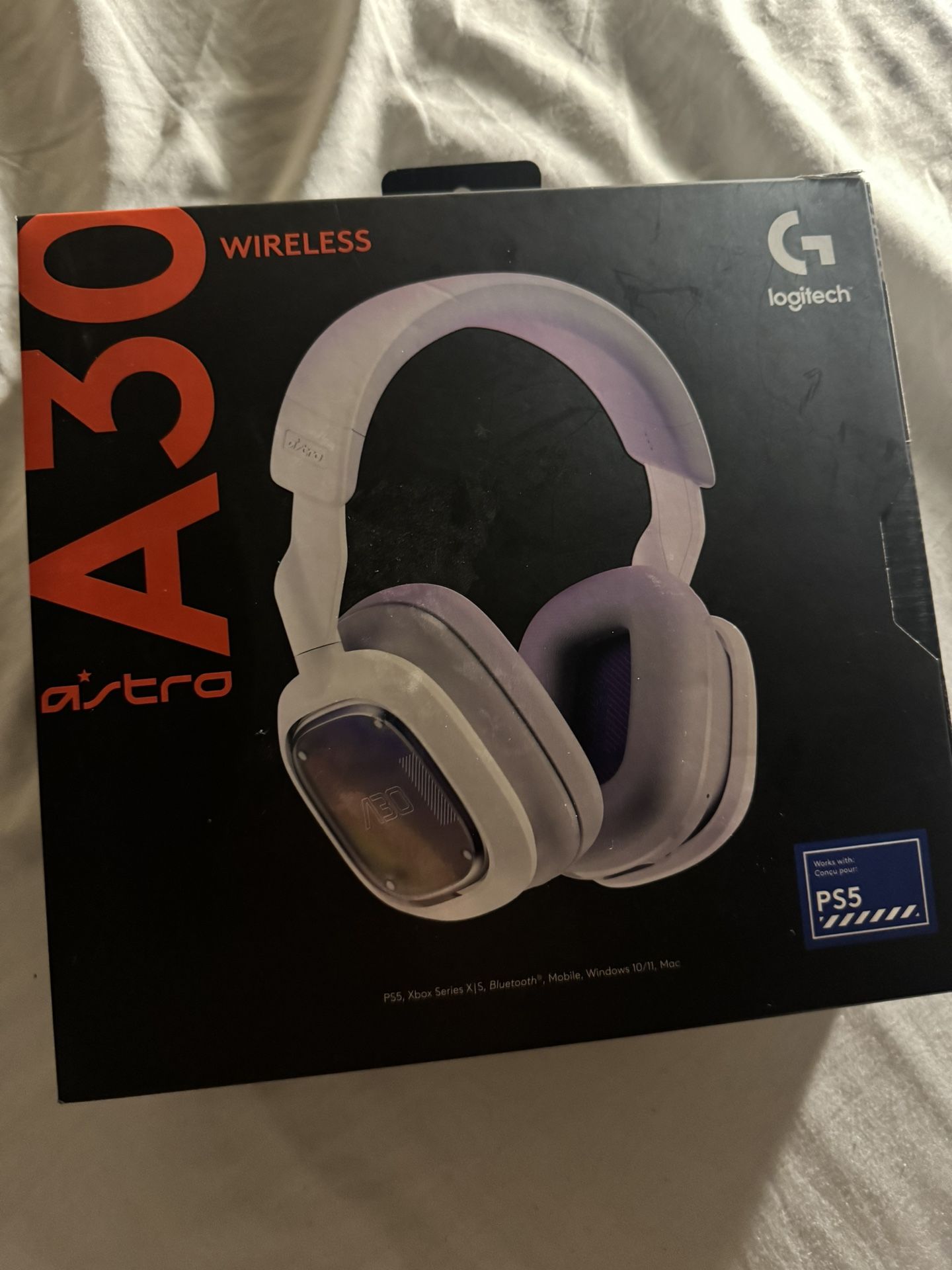 White A30 Headphones W/Mic Pc/Ps4/Xbox 