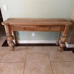 Solid Wood Potato Barn Entry Table Sofa Table